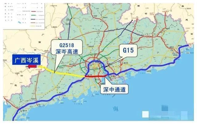 粤桂通途深岑高速与南深高铁的交响乐章