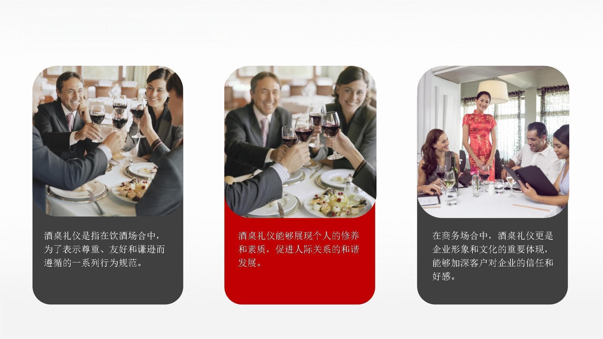 酒桌礼仪及说话技巧培训