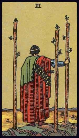 权杖三(Three of Wands) 塔罗牌含义 - 爱情、工作、金錢運勢解讀