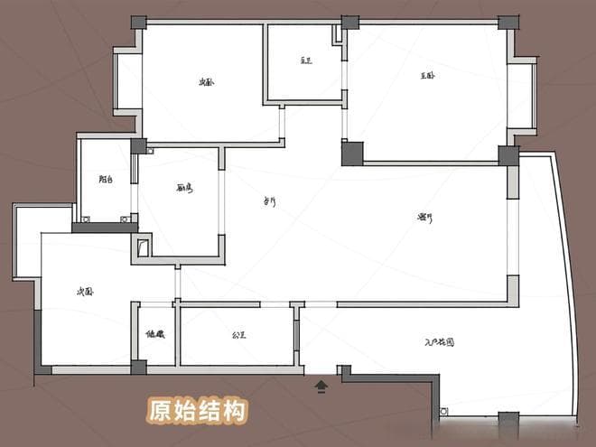 135㎡3房户型，长辈居住，适老化设计，如何通过户型改造进行完善