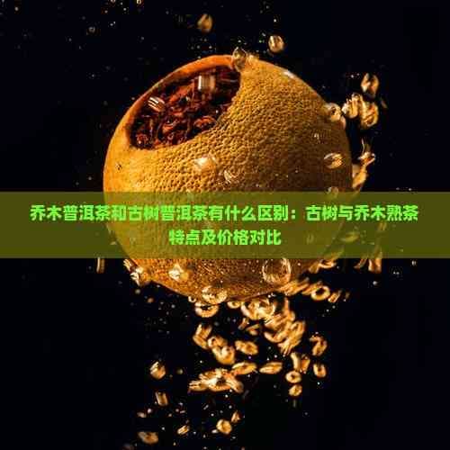 古乔木普洱茶：历史、特点与市场价值全解析