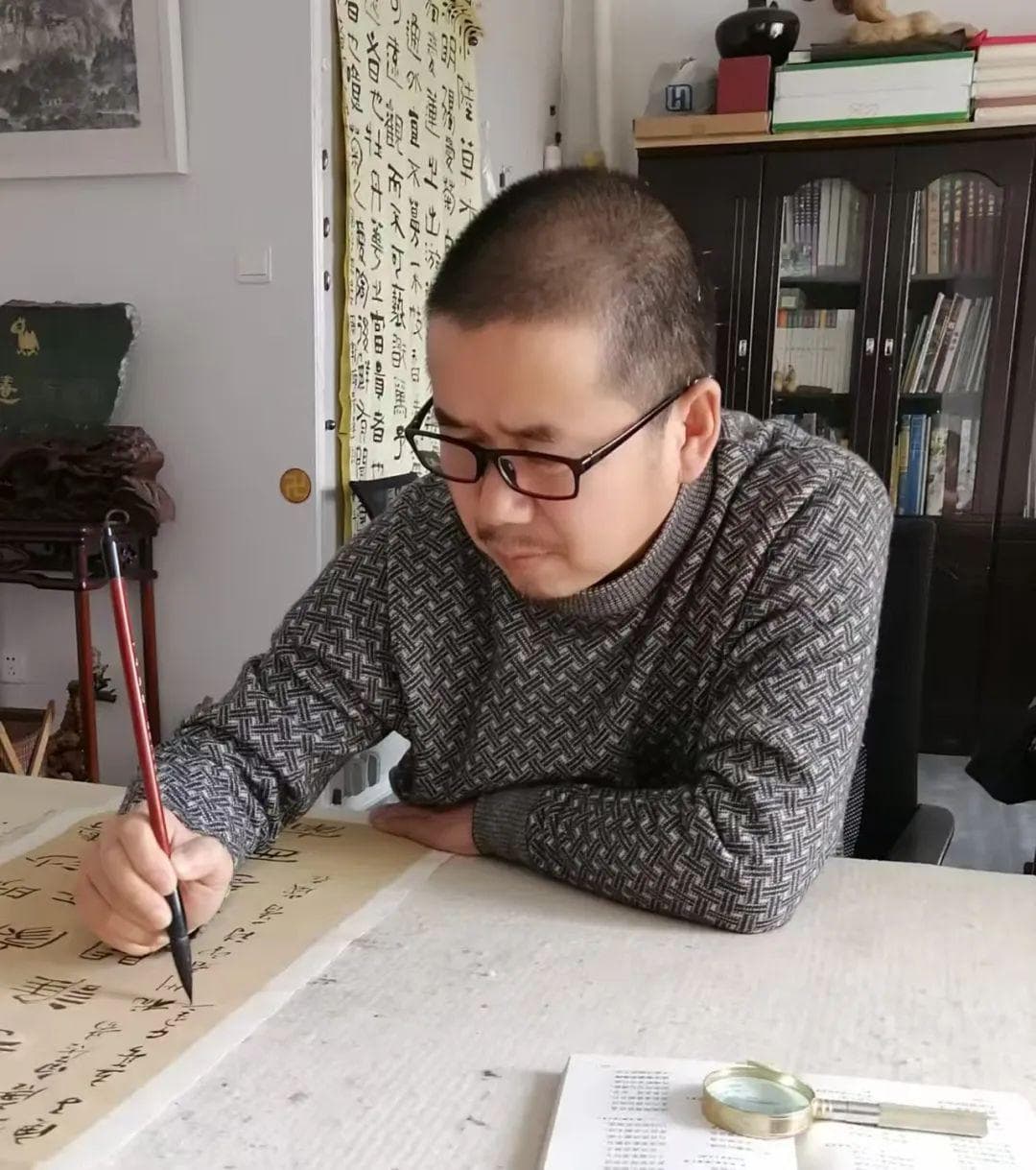 朱沐云写生作品赏析：峰岭入云处，烟霭绕南雁