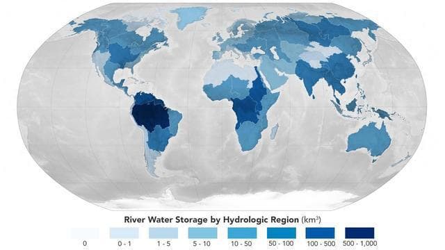NASA科学家开发出一种精确测量地球河流的水量和排水量的方法