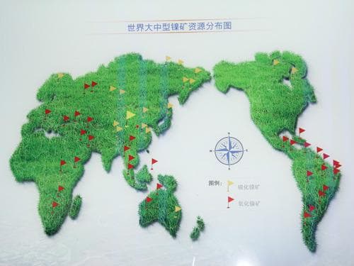 镍矿资源分布及年产量