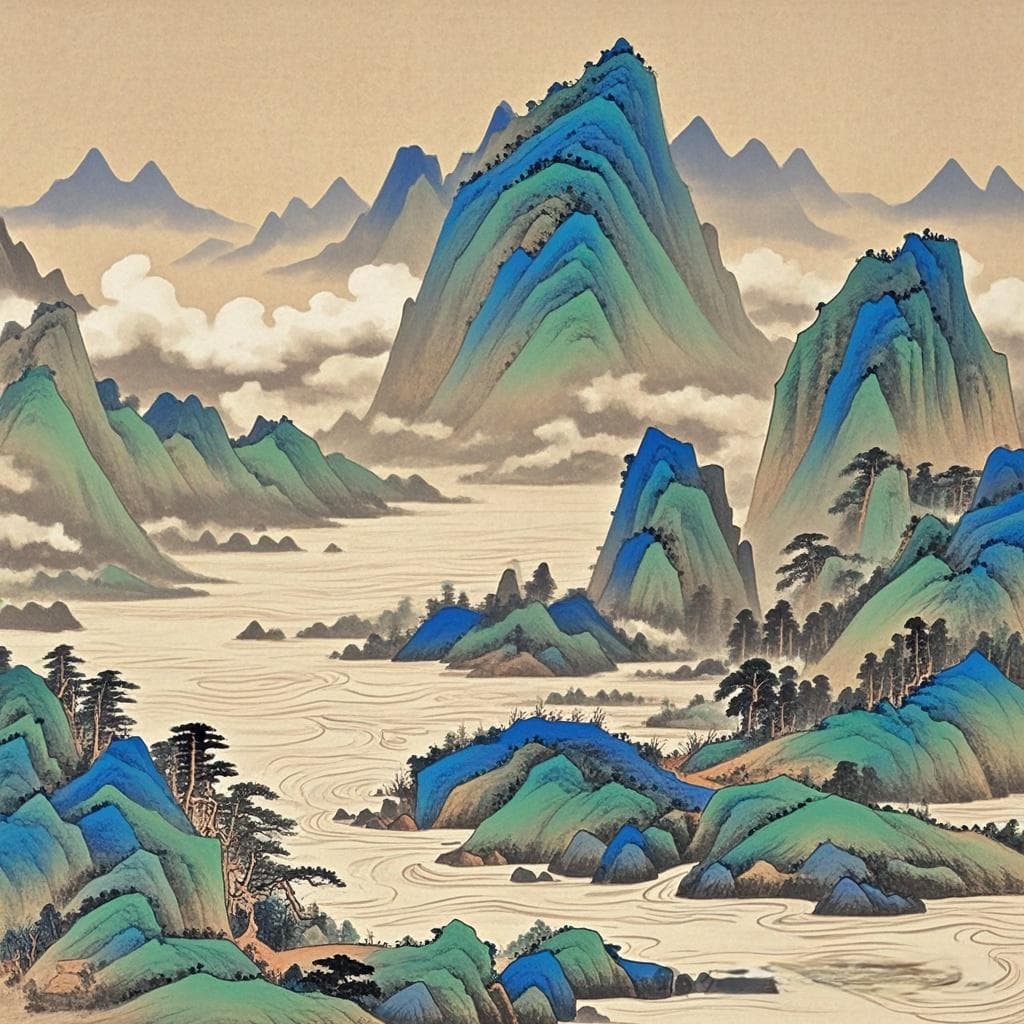 山水线描技法详解：从基础理论到绘制步骤