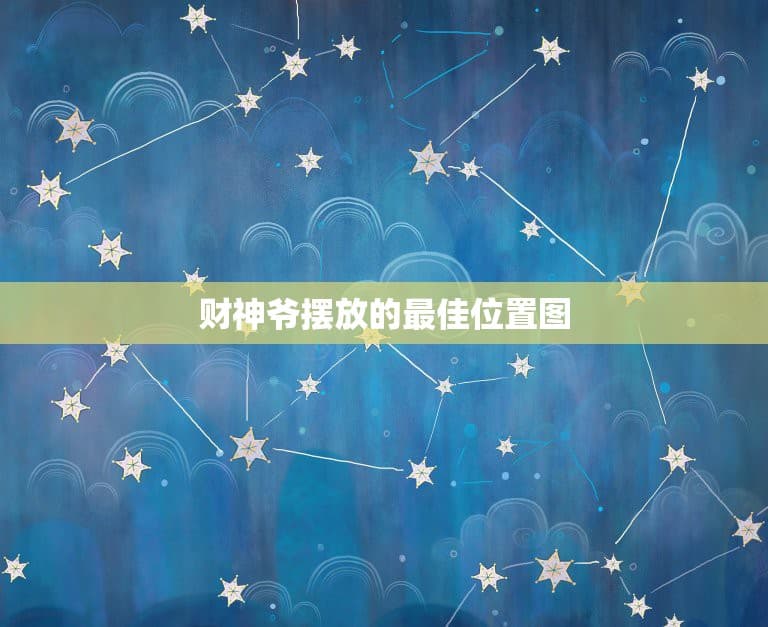 财神爷摆放的最佳位置图，请大师指点财神的最佳摆放位置和风水建议