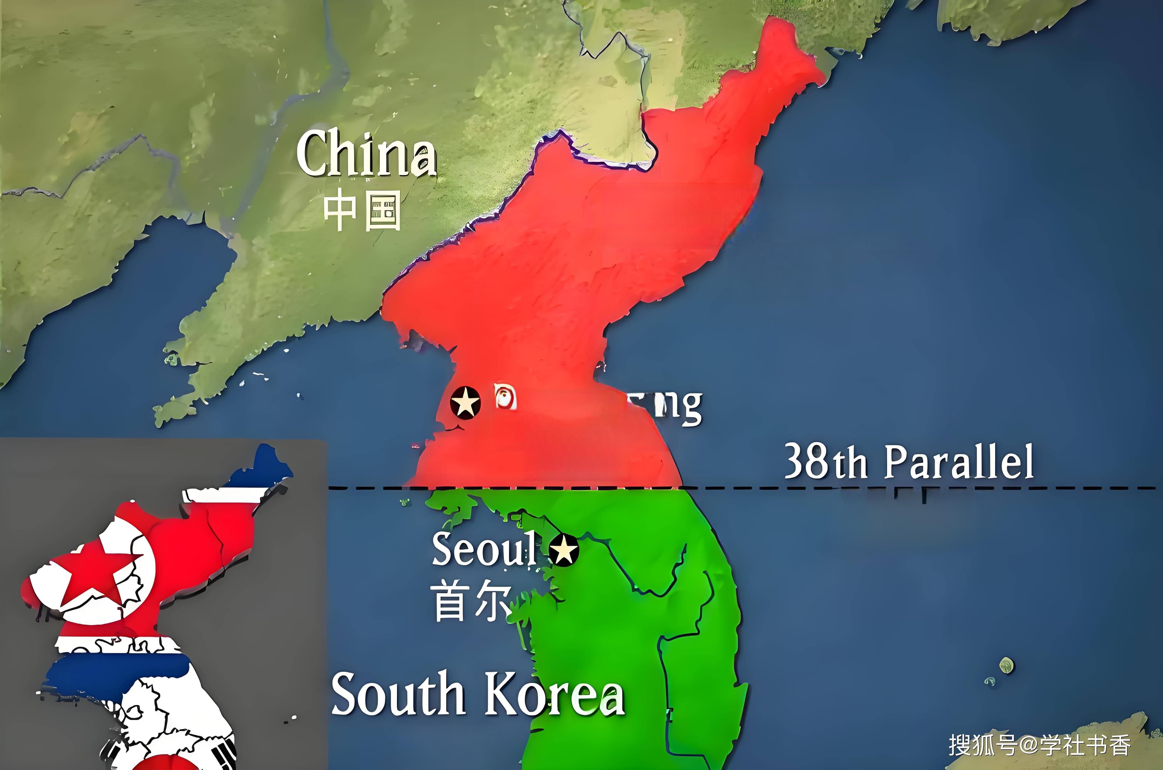 朝鲜和韩国的历史渊源，为何一条三八线分裂成两个国家？