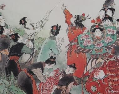 红楼梦中大观园姐妹们放的风筝有何寓意？谁送探春和亲的？