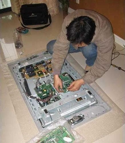 如何解决电视无图像的常见故障？
