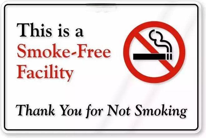 看到“Smoke-free”的英文标志，到底能不能吸烟？