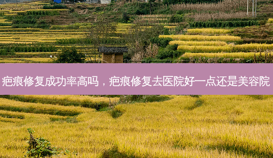 疤痕修复成功率高吗？医院还是美容院更合适？