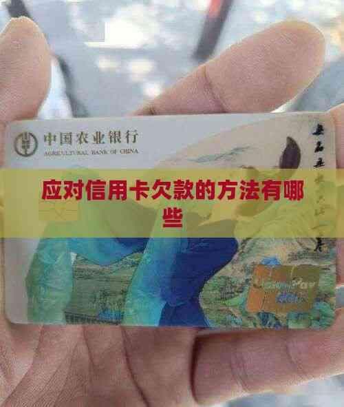应对信用卡欠款的方法有哪些