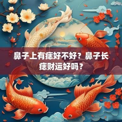 鼻子上有痣好不好？鼻子长痣财运好吗？
