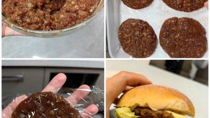 超详细手作牛肉饼 汉堡饼