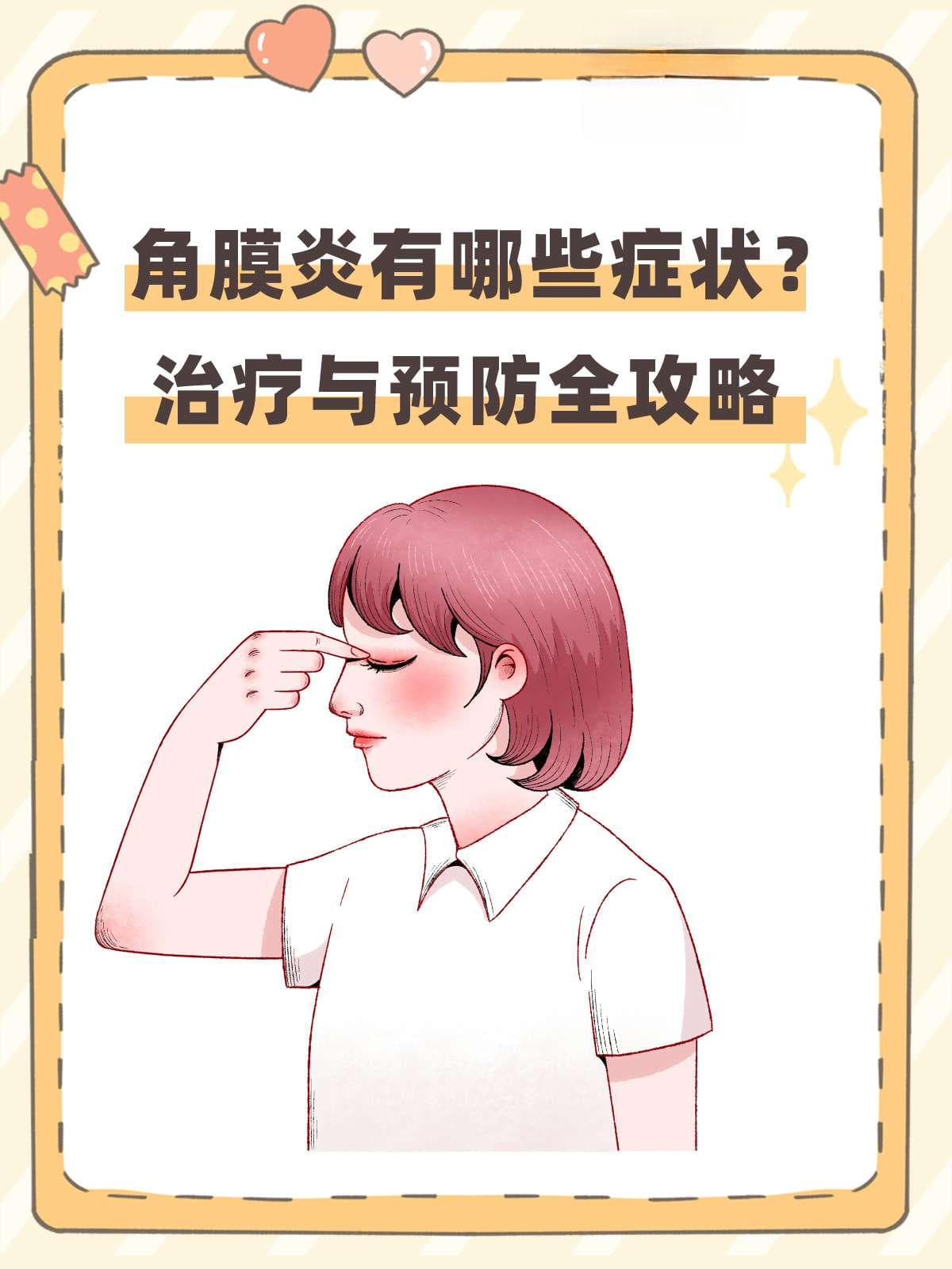 角膜炎有哪些症状？治疗与预防全攻略