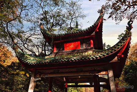长沙爱晚亭：枫林深处的诗意栖居