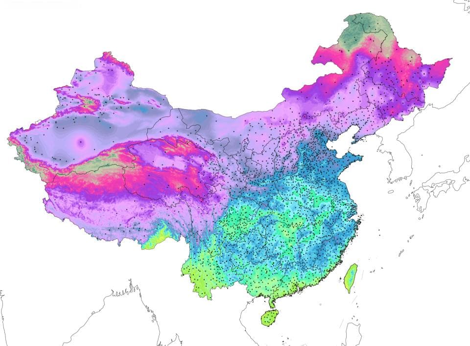 大角度霜冻线深入珠三角，升温开启但新冷空气要再跳水，分析：更大回暖酝酿
