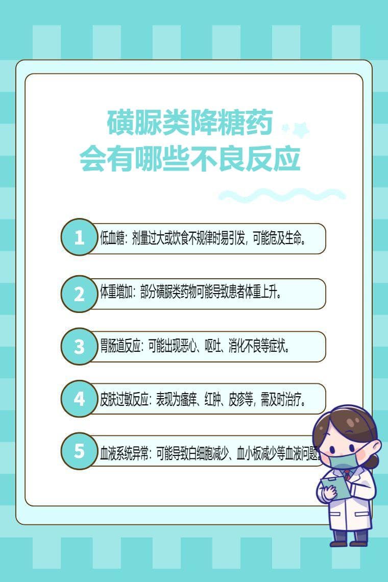 磺脲类降糖药的不良反应及预防措施