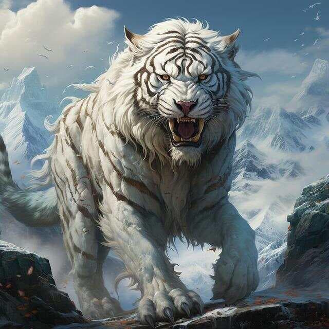 白虎：四象之一，镇守西方