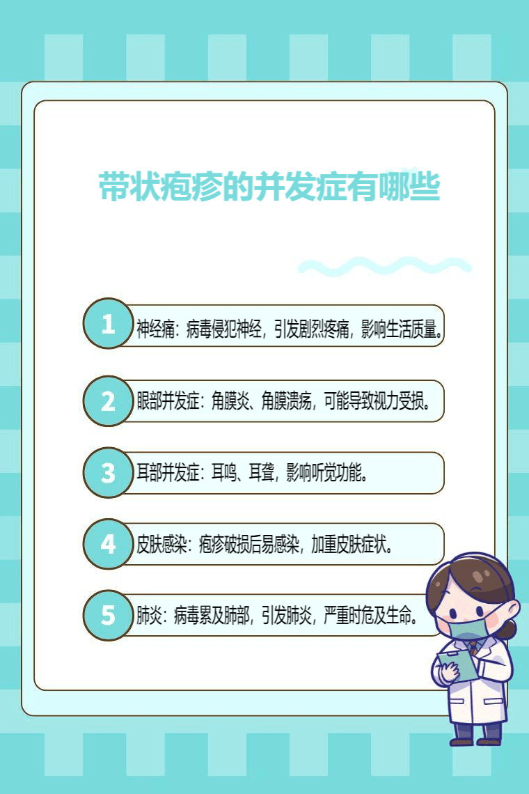 带状疱疹的并发症有哪些