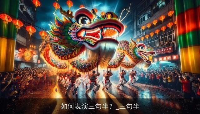 如何表演三句半？