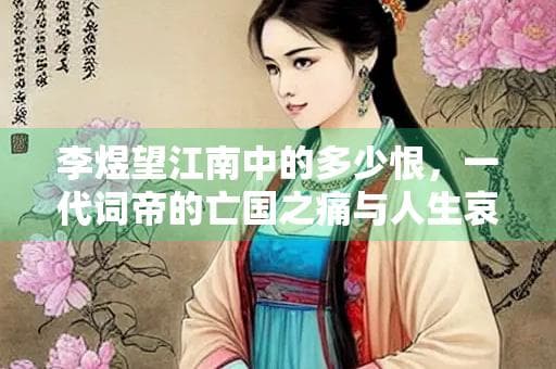 李煜望江南中的多少恨，一代词帝的亡国之痛与人生哀歌