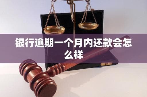 银行逾期一个月内还款的后果及应对措施