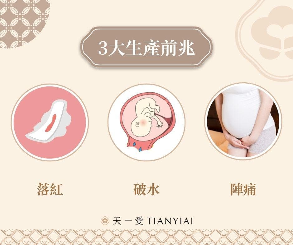 3大产兆全解析：落红、破水、阵痛怎么辨？一直宫缩但没产兆怎么办？