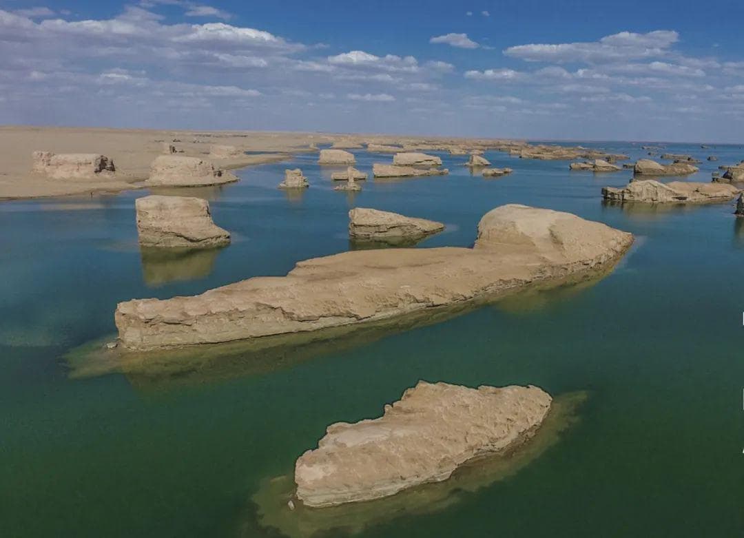 世界上唯一的水上雅丹、高考地理中的盐湖海鲜养殖