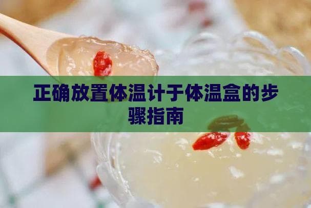 正确放置体温计于体温盒的步骤指南
