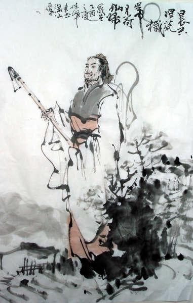 陶渊明《归园田居》其三：晨兴理荒秽，带月荷锄归