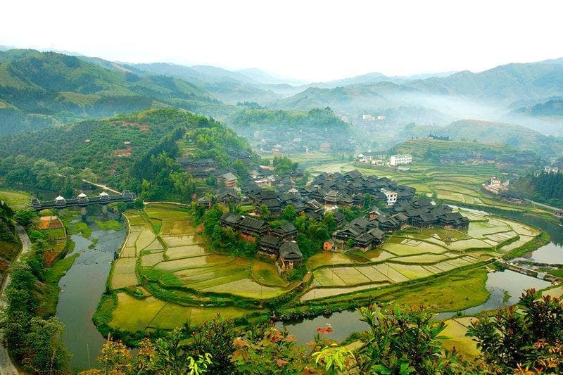 “中国侗族木构建筑博物馆”程阳八寨晋级5A景区