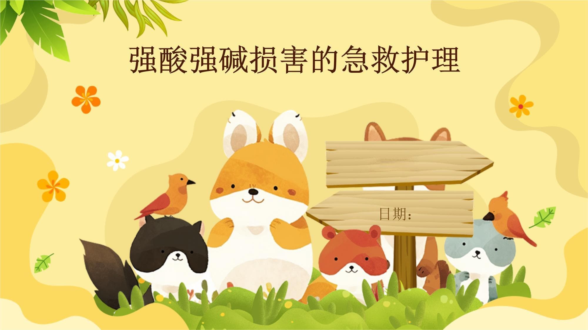 强酸强碱损害的急救护理