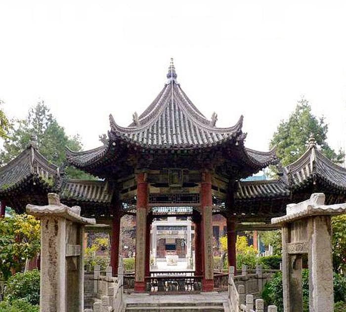 大美中国古建筑名亭篇：陕西西安一真亭，大清真寺里面的唐代古亭
