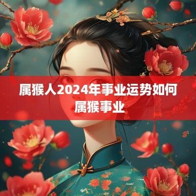 属猴人2024年事业运势如何 属猴事业