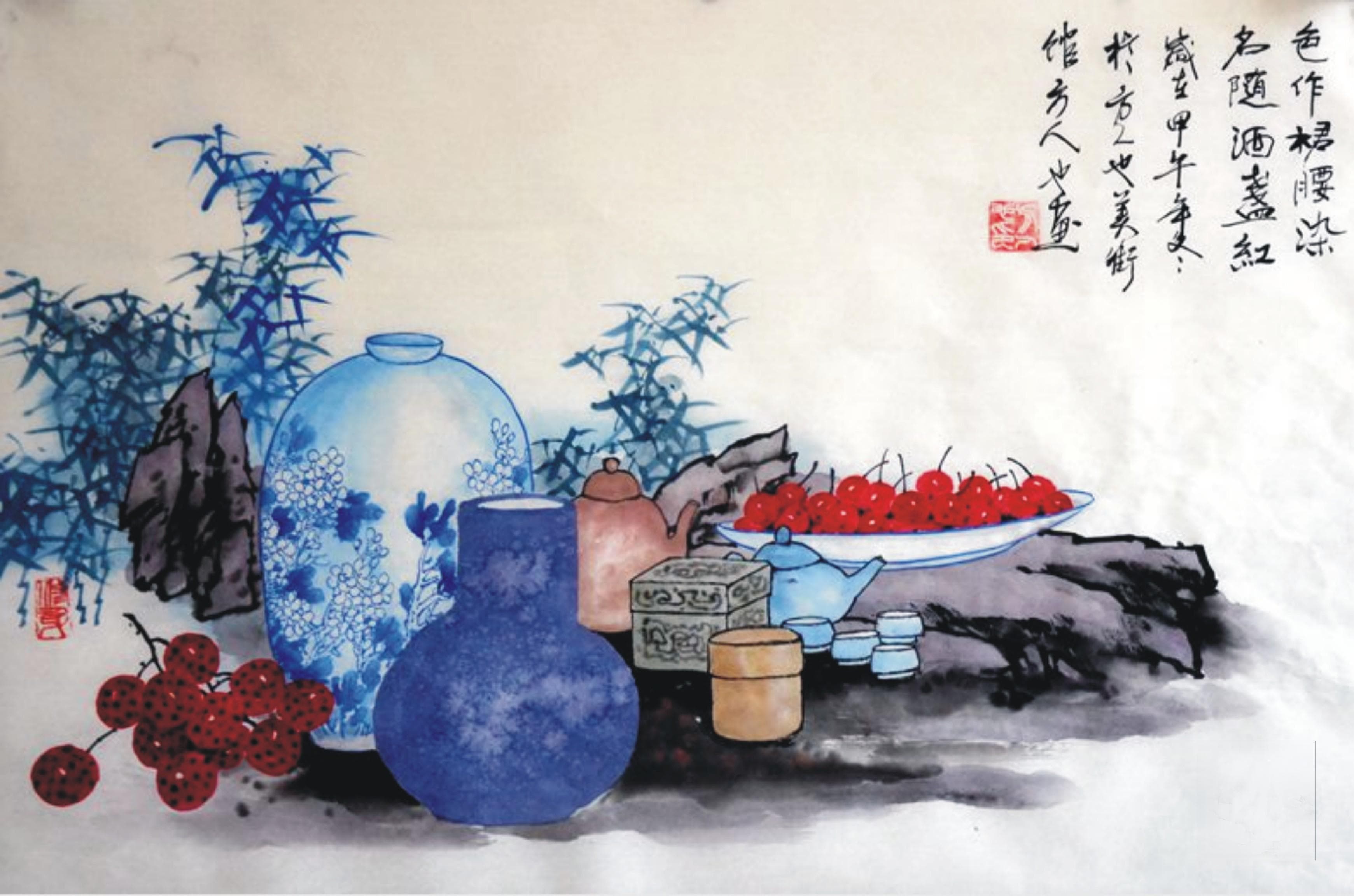 从方人也的山水画中解读中国传统文化的意境之美
