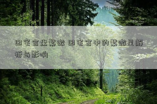 田宅宫坐紫微 田宅宫中的紫微星解析与影响