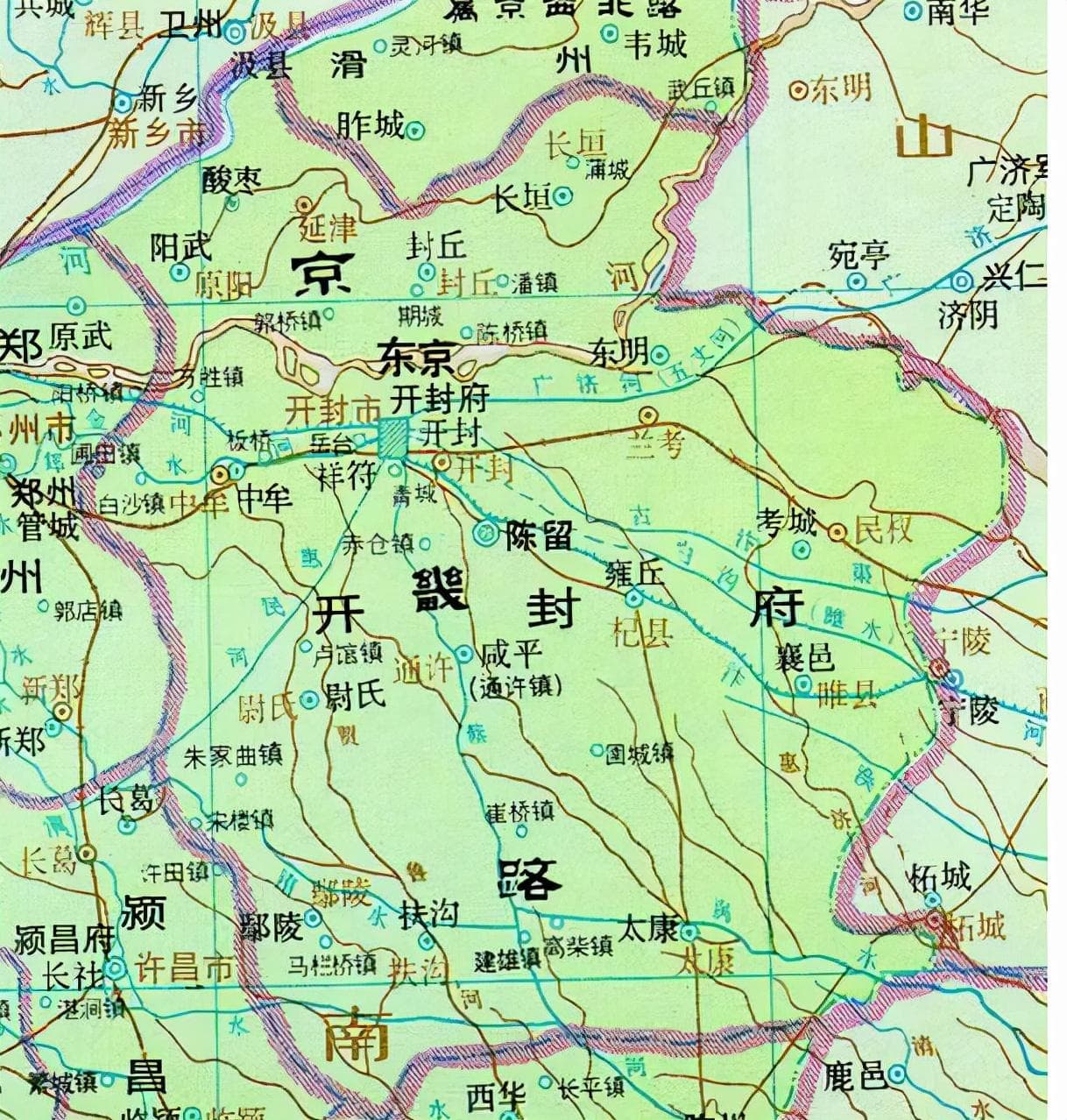 河南开封地图位置（通过地图，了解河南省开封市的历史变迁）