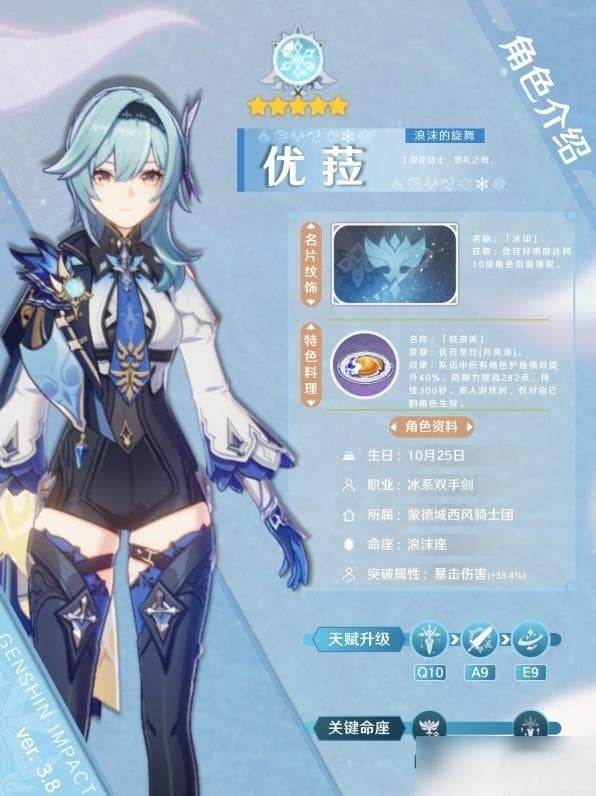 《原神》3.8版优菈全面培养攻略