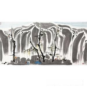 探寻吴冠中字画的市场价值：一平尺价格背后的艺术密码