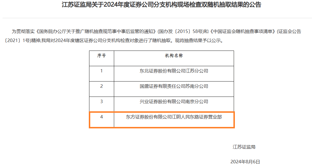 代客理财造成客户亏损？东方证券合规管理不足，江阴一营业部总经理遭监管警示