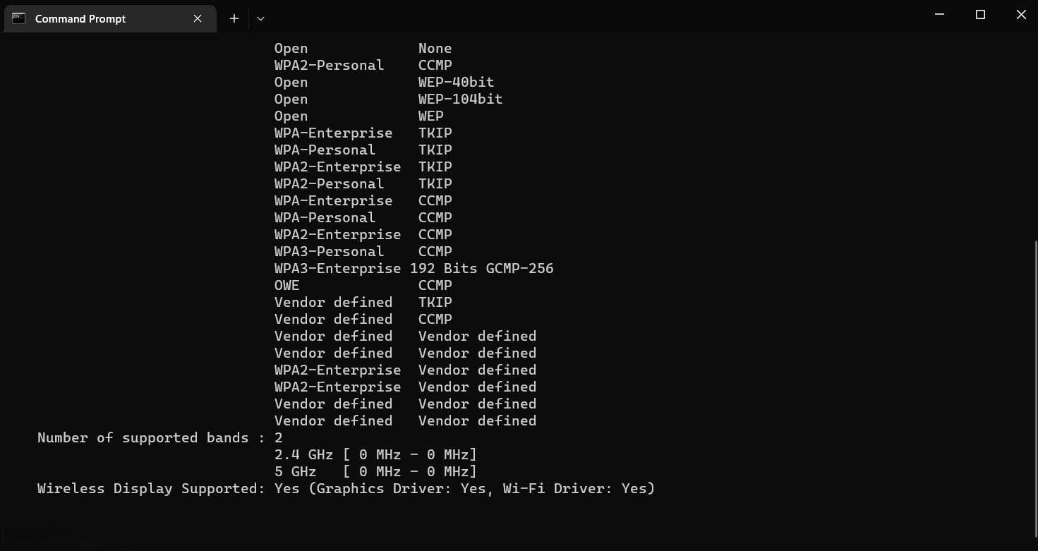 修复5GHz连接未出现在Windows 11中的问题