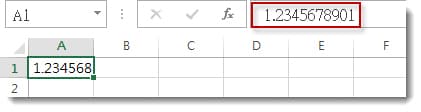 停止显示四舍五入的数字