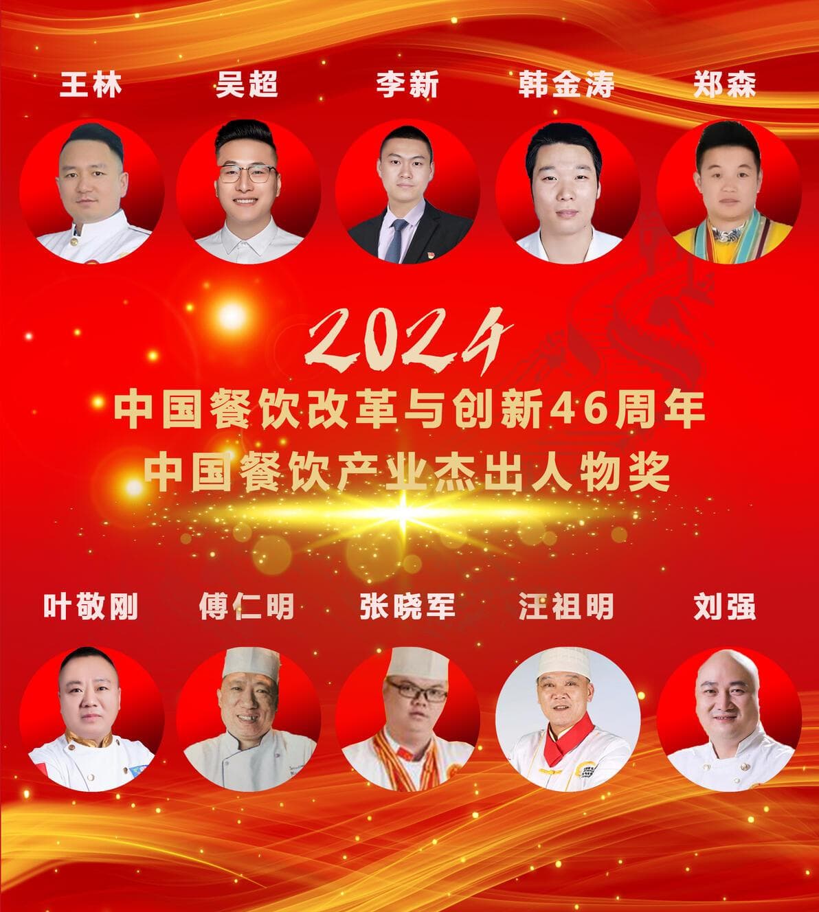 中国餐饮改革与创新46周年餐饮产业杰出人物表彰