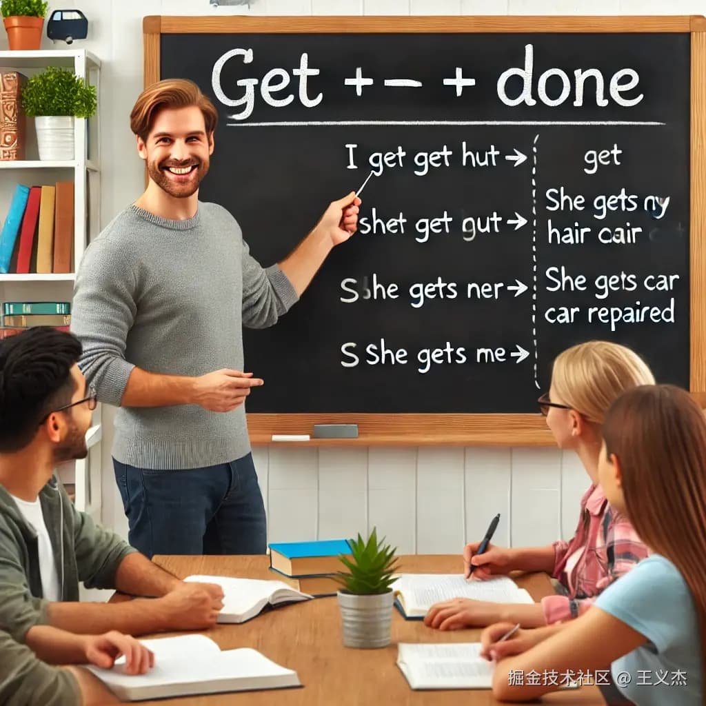 英语：如何使用 "get + ... + done" 结构表达让别人为我们做事