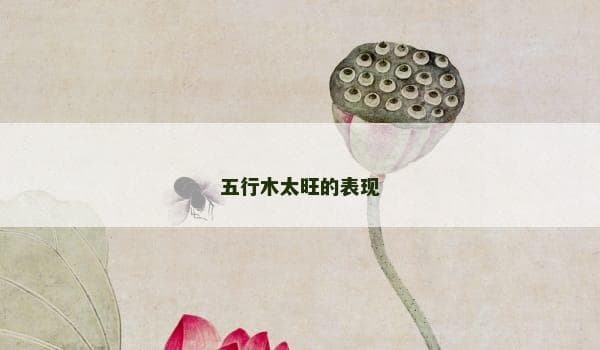 五行木太旺的表现