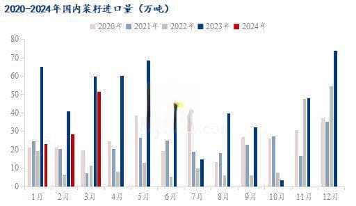 Mysteel解读：2024年1-2月菜籽进口数据及价格分析