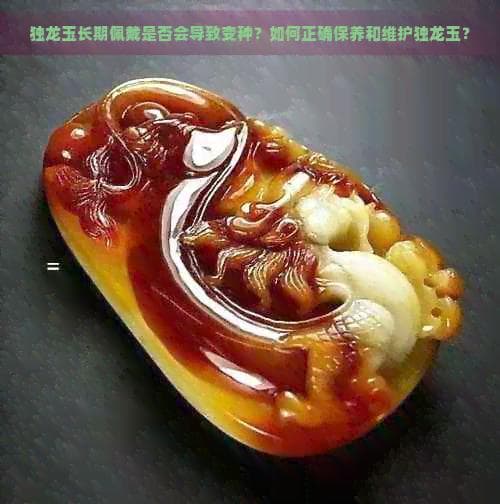 独龙玉长期佩戴是否会导致变种？如何正确保养和维护独龙玉？