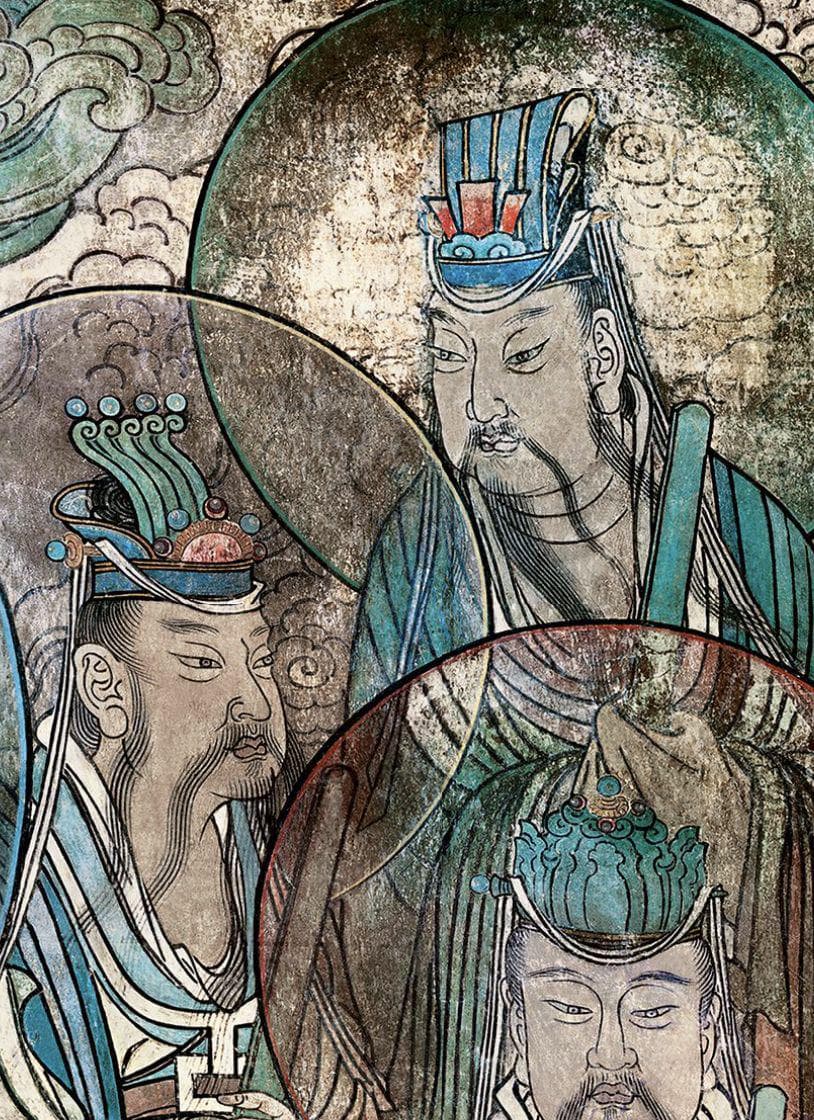永乐宫壁画，敦煌莫高窟、克孜尔壁画线描的高清之美