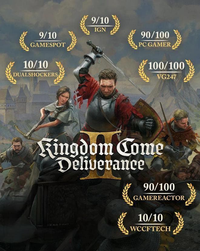 中世纪RPG《天国拯救2》24小时内销量破百万！